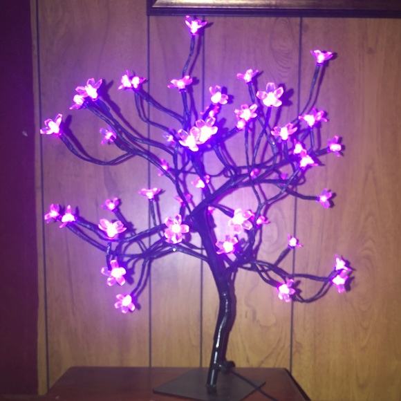 Multi colored light-up cherry blossom tree light/lamp - Picture 3 of 11